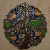 BK Exports Wooden Hand Painted Wall Decor & Hanging For Home - Wooden, Pack of1